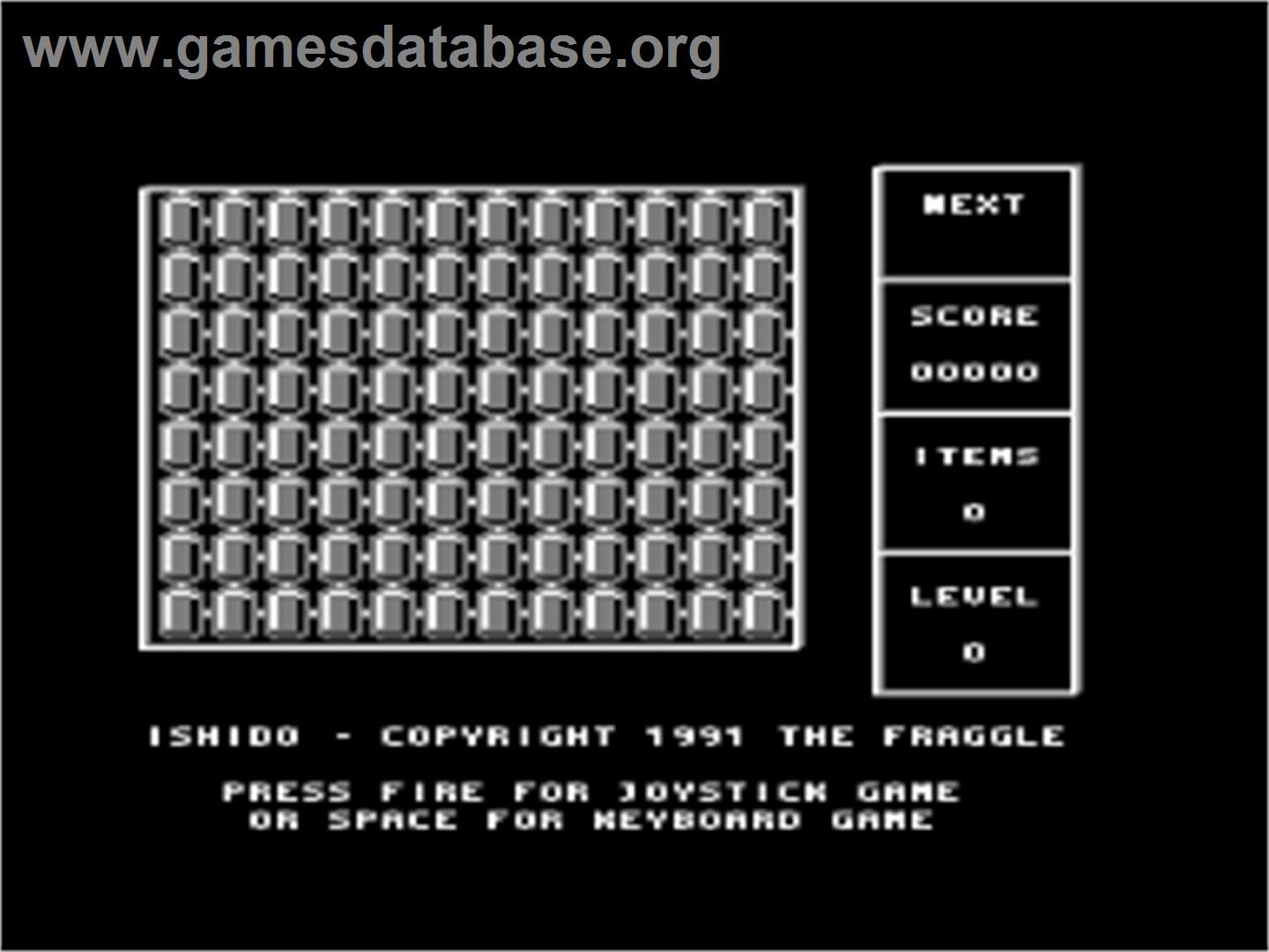 Ishido - Amstrad CPC - Artwork - Title Screen