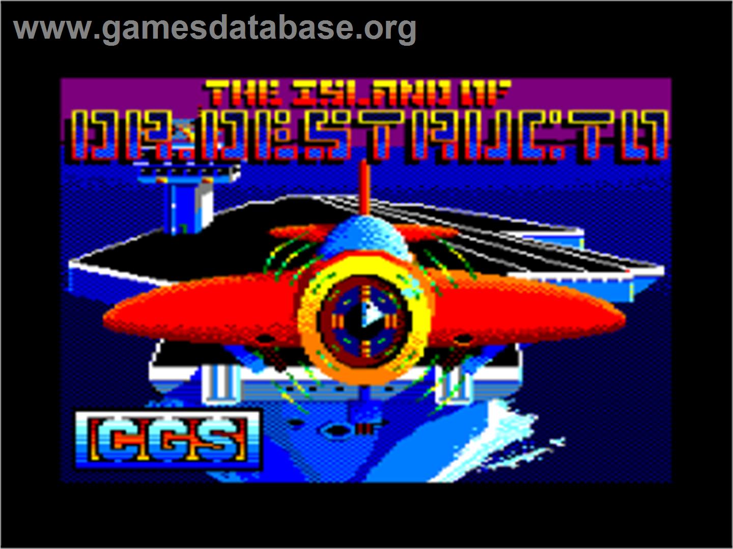 Island Of Dr. Destructo, The - Amstrad CPC - Artwork - Title Screen