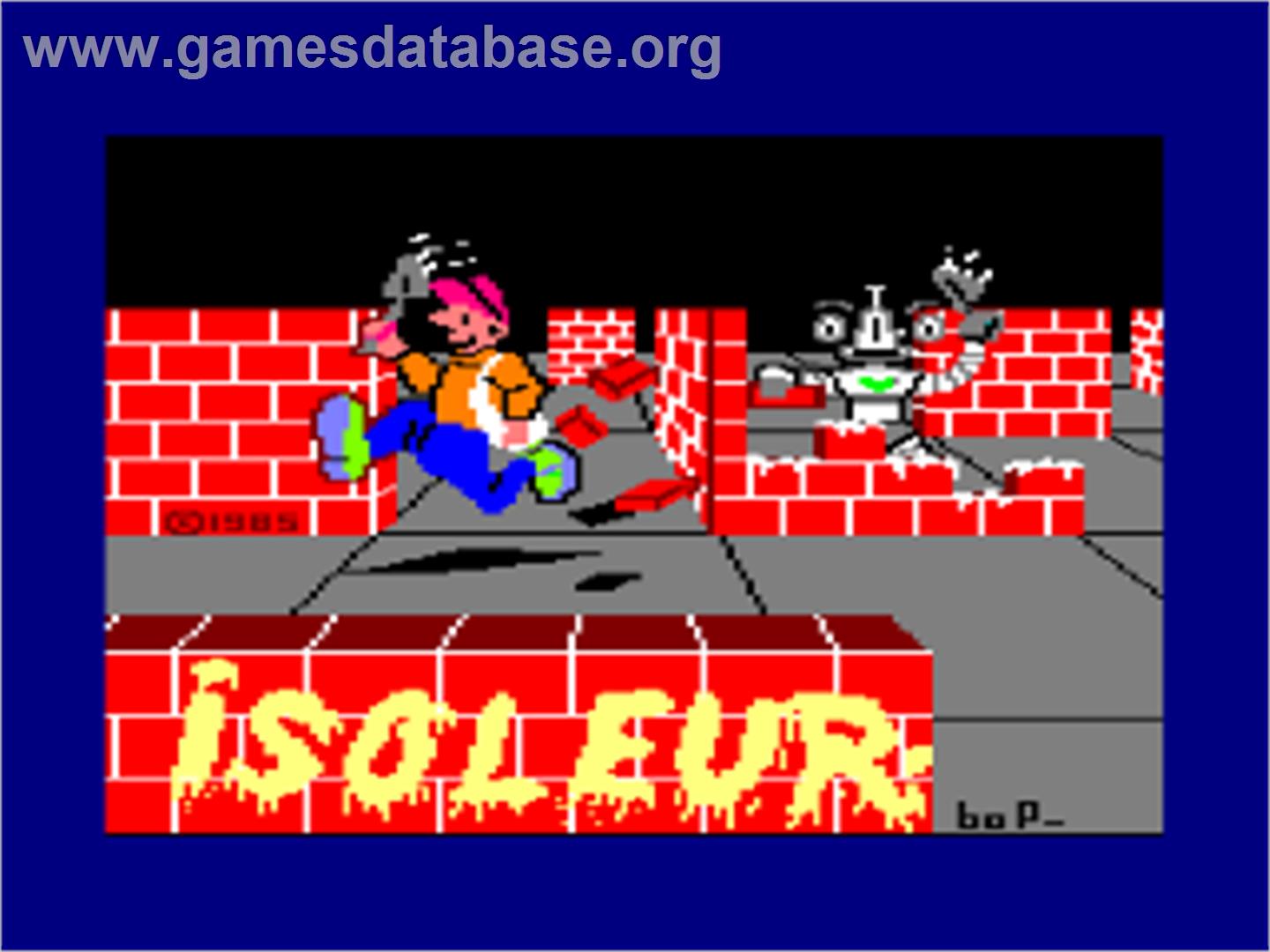 Isoleur - Amstrad CPC - Artwork - Title Screen