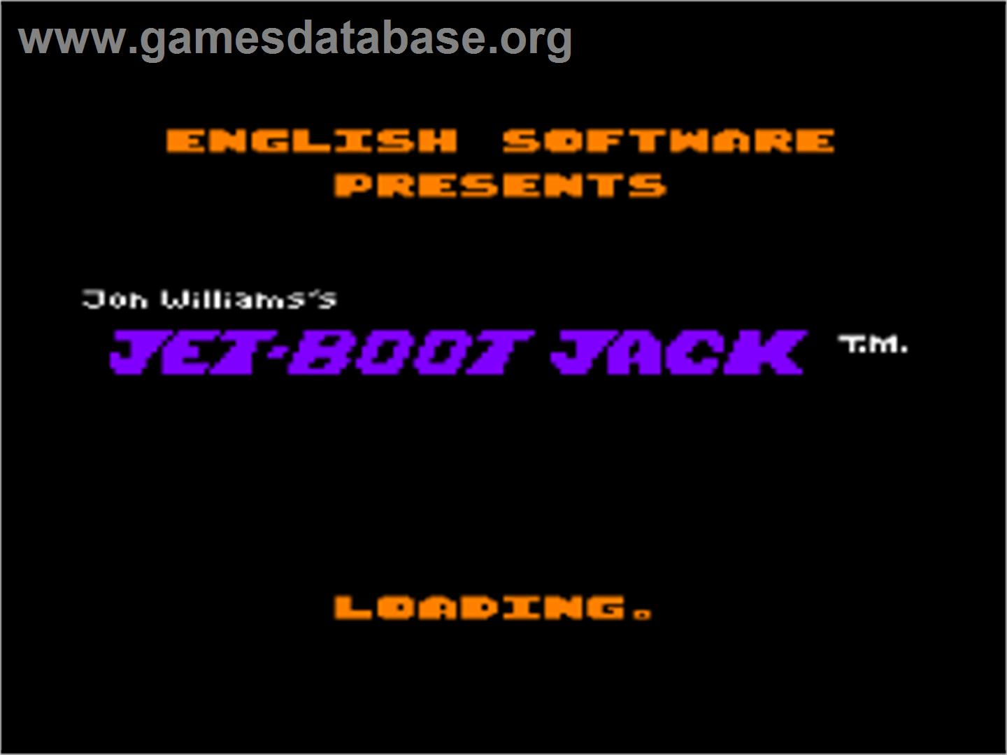 Jet Boot Jack - Amstrad CPC - Artwork - Title Screen