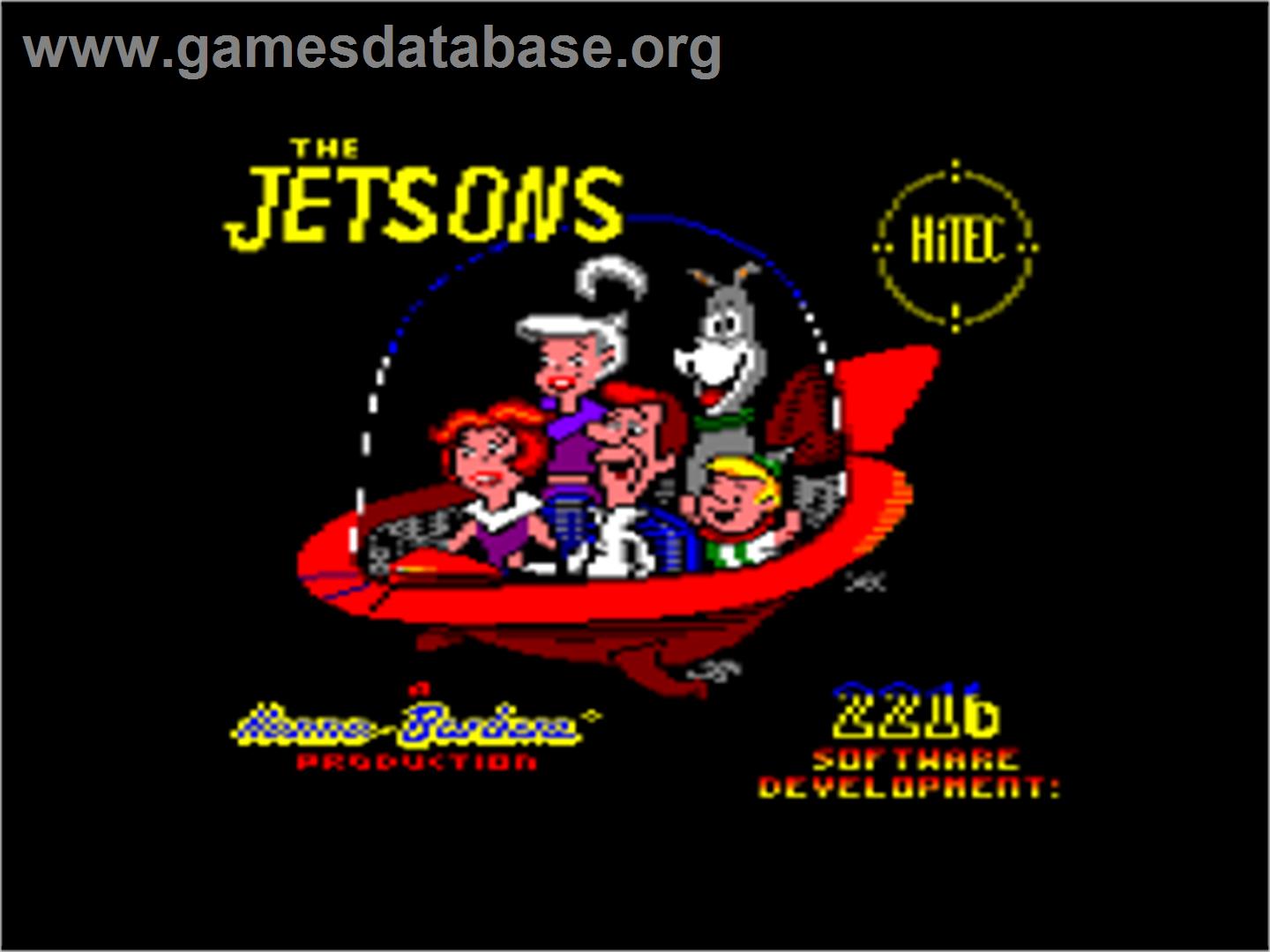 Jetsons - Amstrad CPC - Artwork - Title Screen