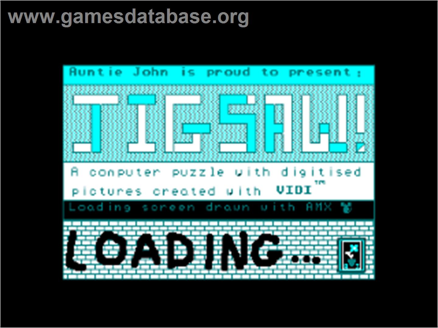 Jigsaw - Amstrad CPC - Artwork - Title Screen