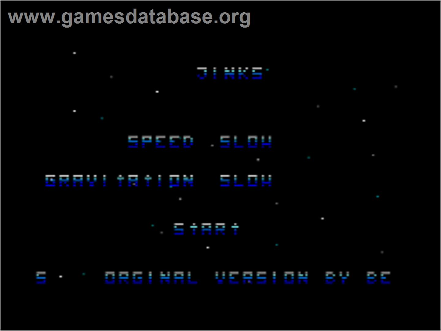 Jinks - Amstrad CPC - Artwork - Title Screen