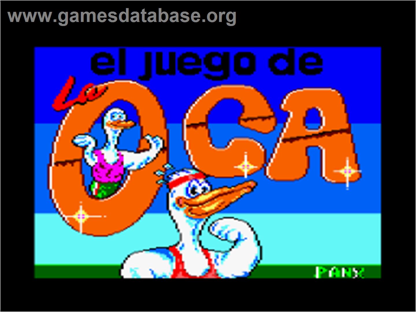 Juego De La Oca, El - Amstrad CPC - Artwork - Title Screen
