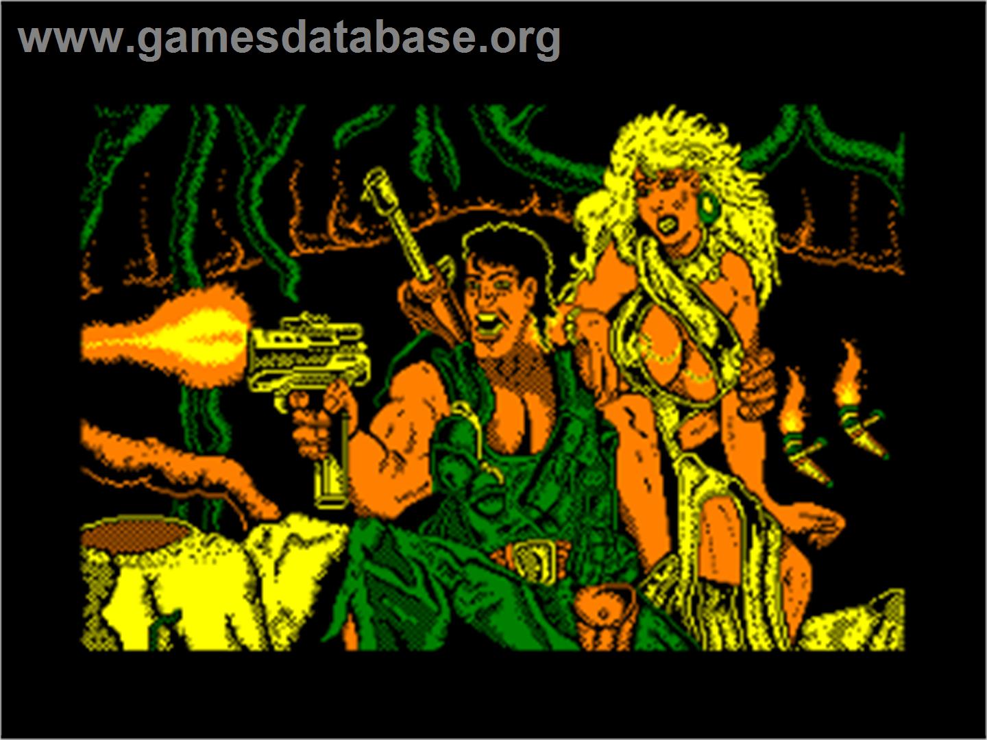 Jungle Warrior - Amstrad CPC - Artwork - Title Screen