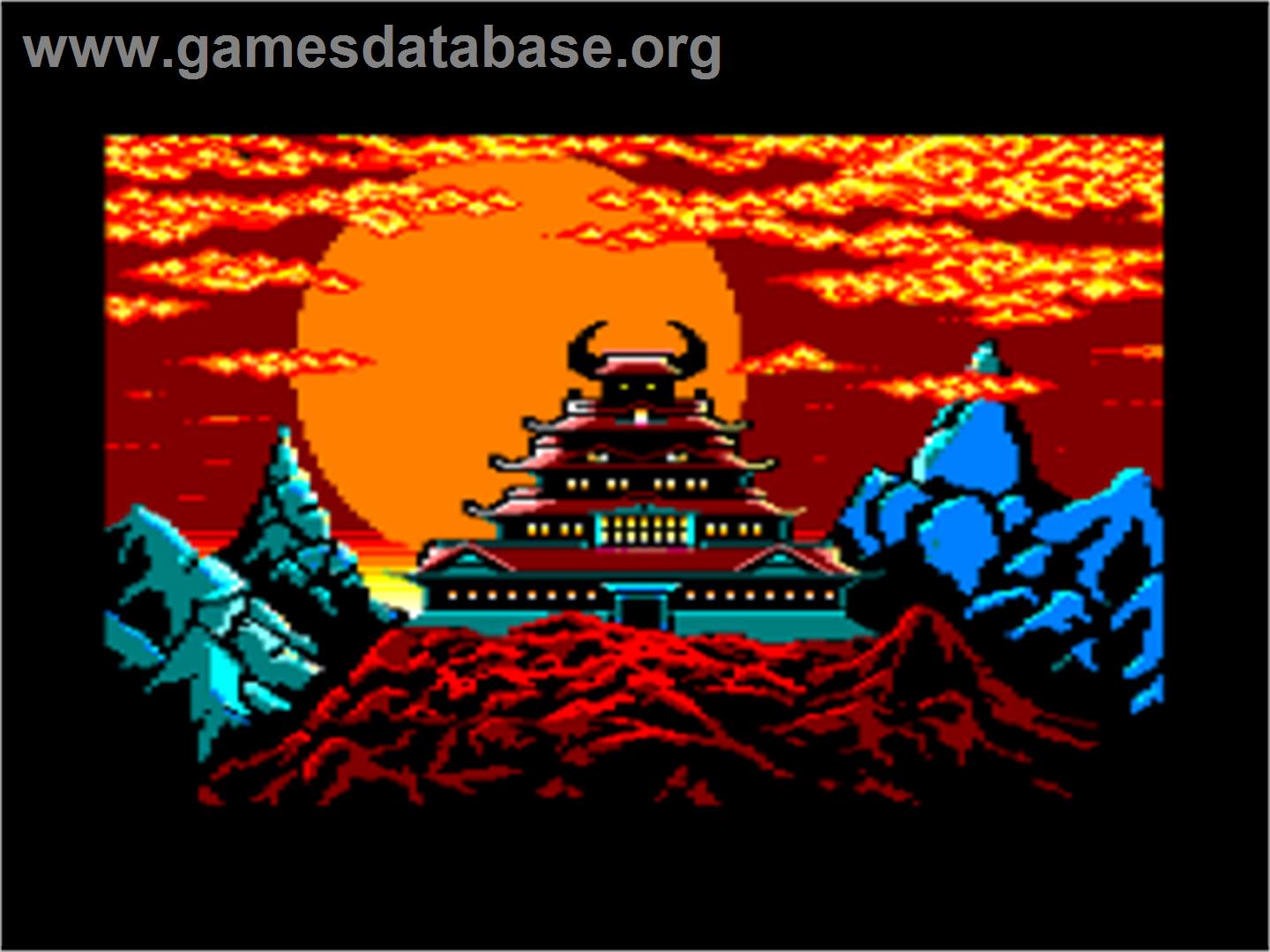 Karateka - Amstrad CPC - Artwork - Title Screen