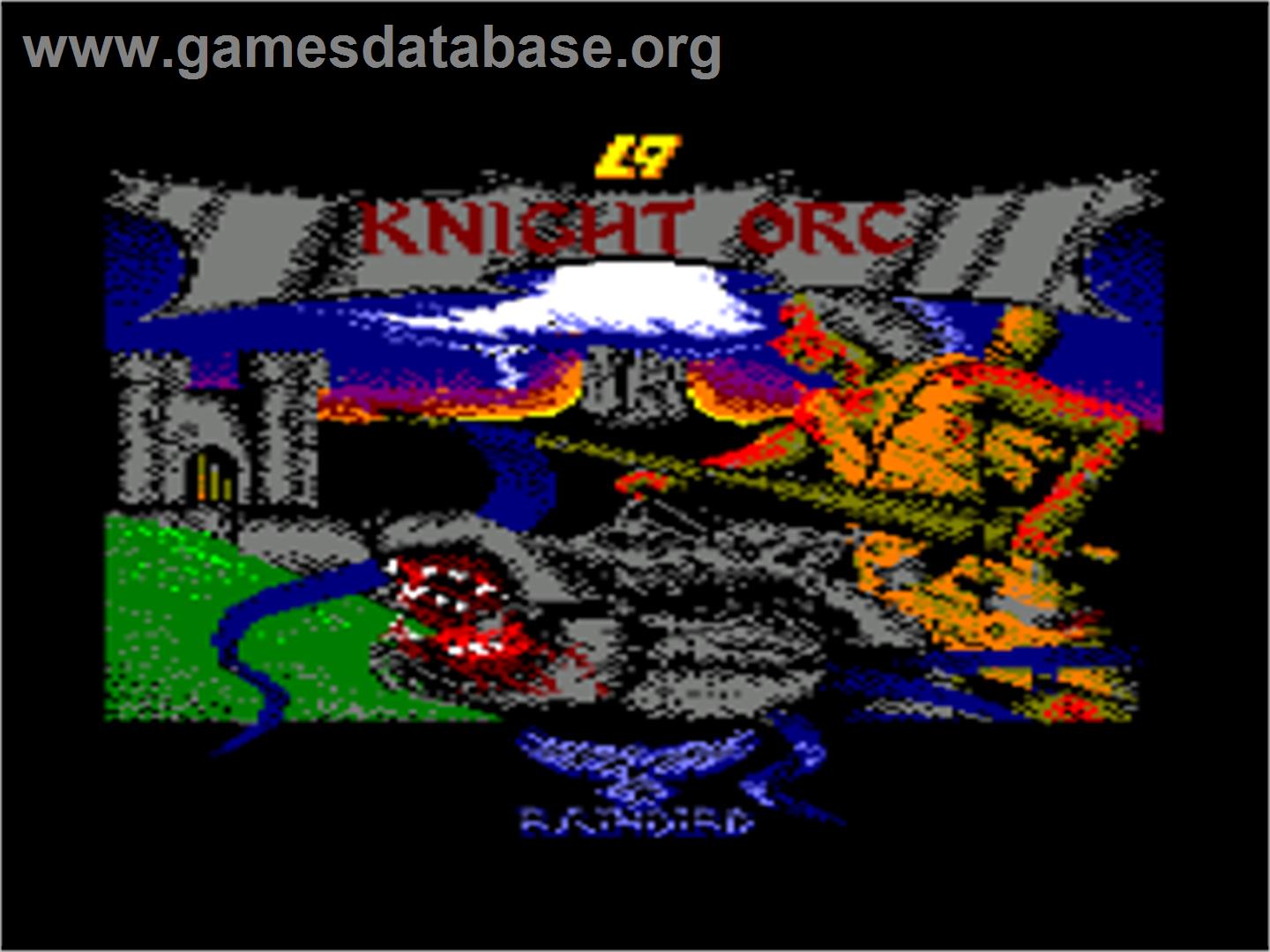 Knight Orc - Amstrad CPC - Artwork - Title Screen