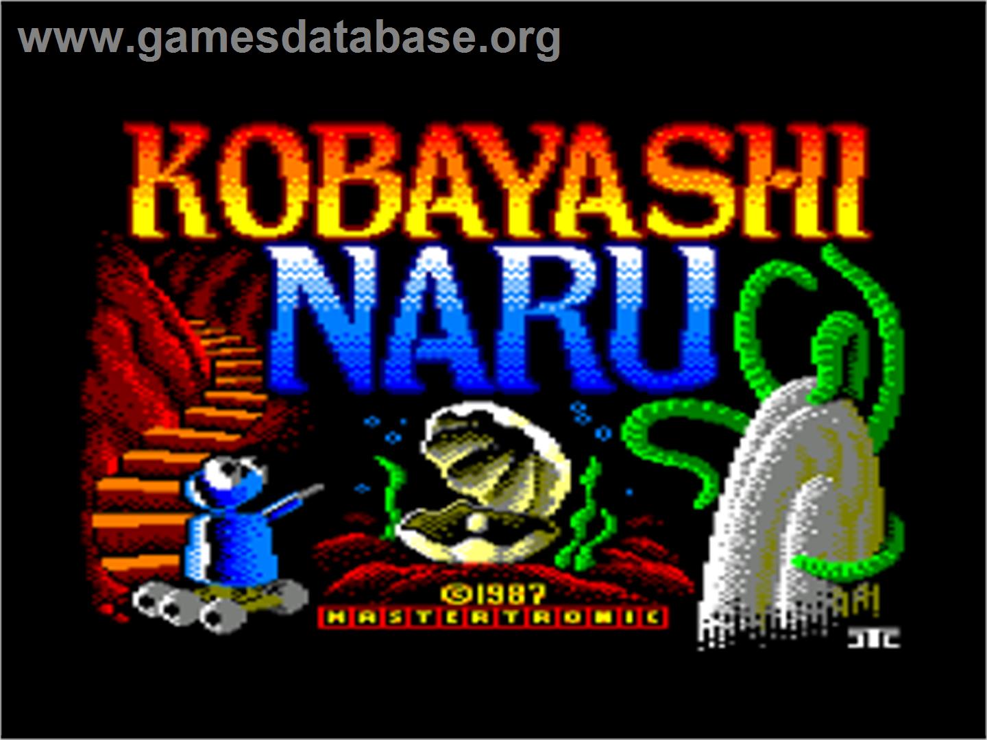 Kobyashi Naru - Amstrad CPC - Artwork - Title Screen