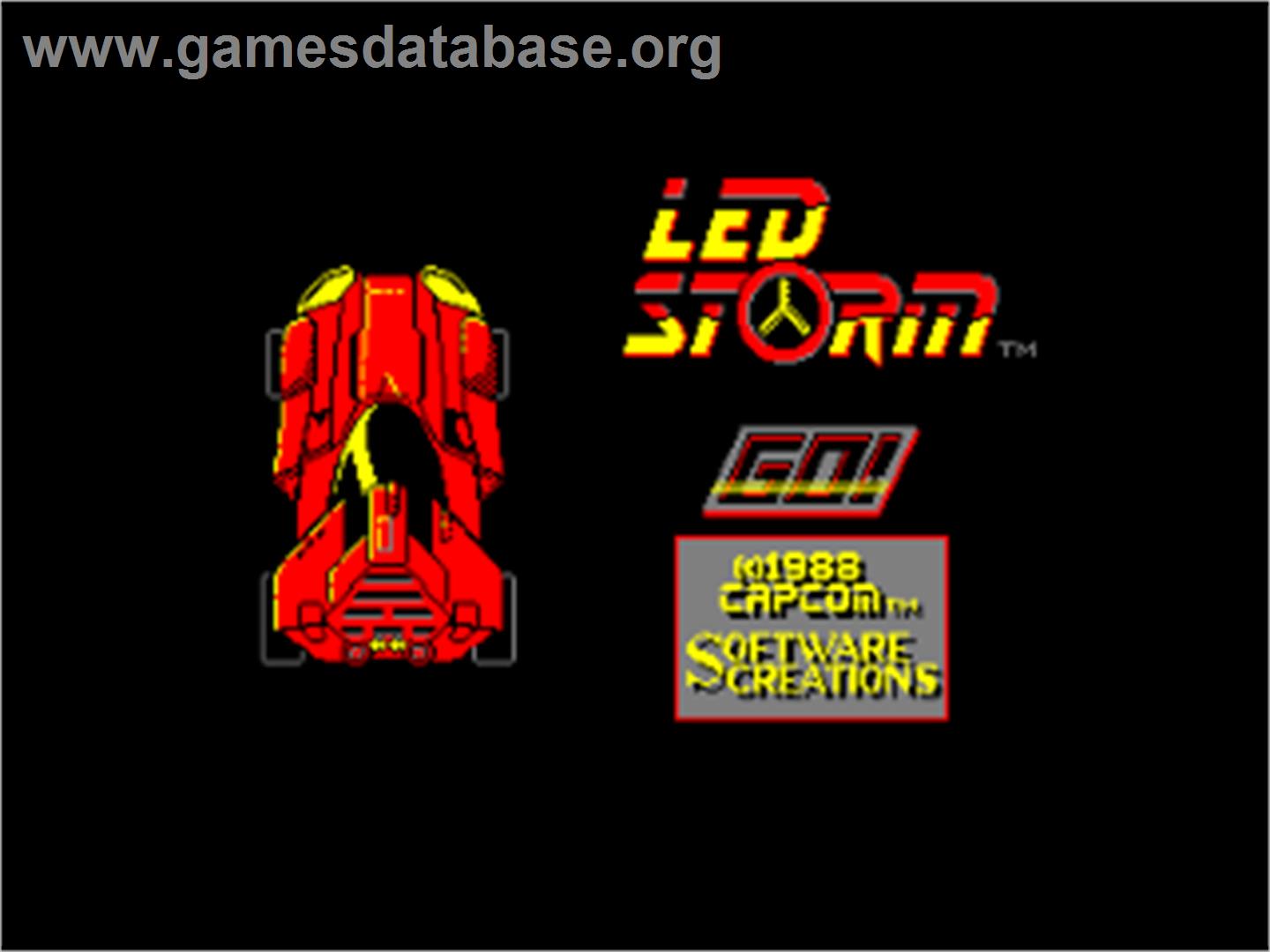 L.E.D. Storm - Amstrad CPC - Artwork - Title Screen