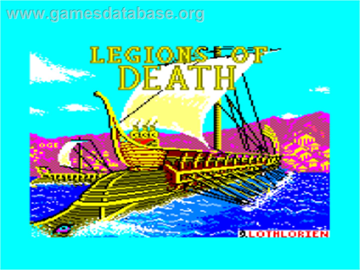 Legions Of Death - Amstrad CPC - Artwork - Title Screen