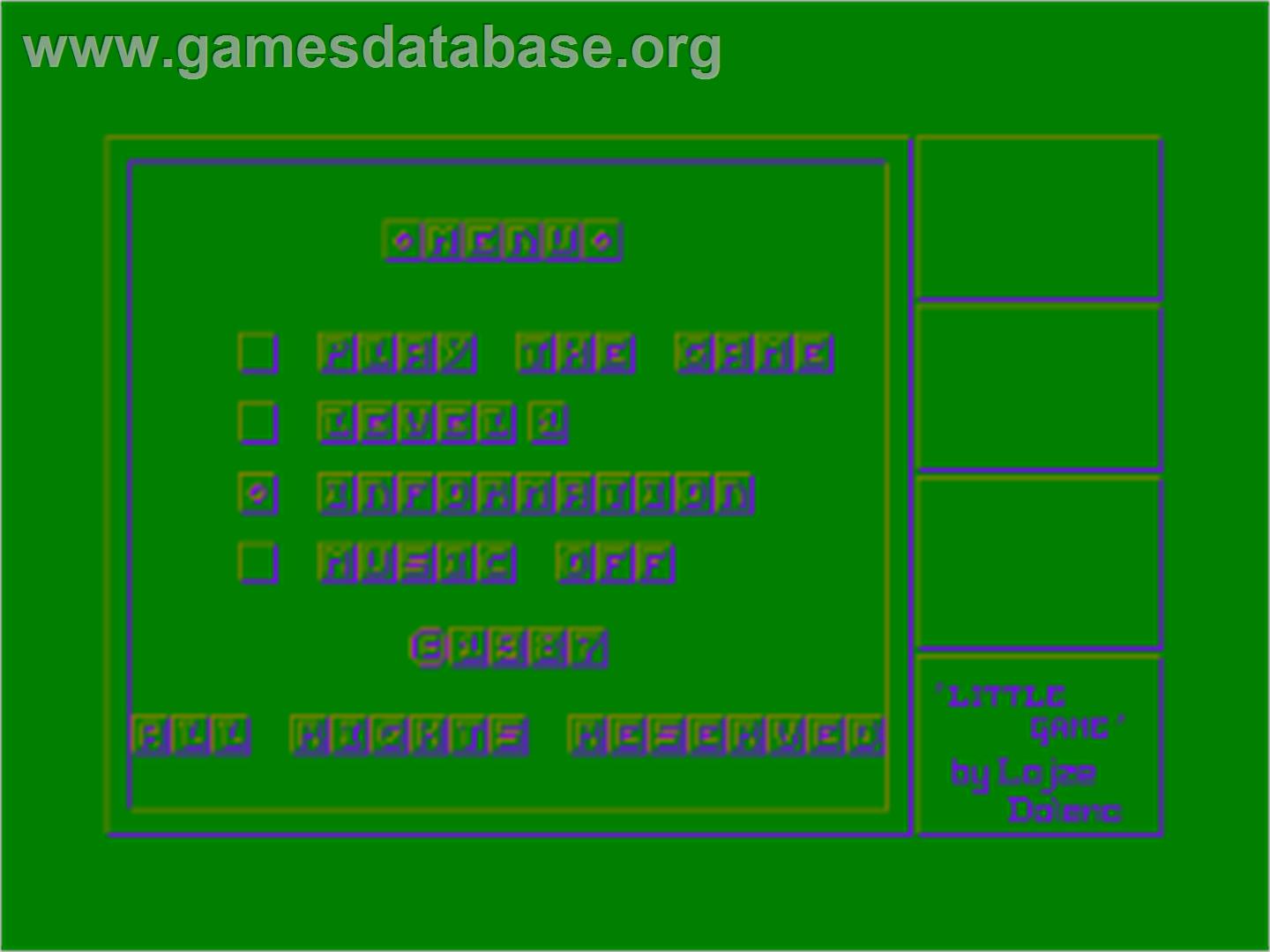 Little Game - Amstrad CPC - Artwork - Title Screen