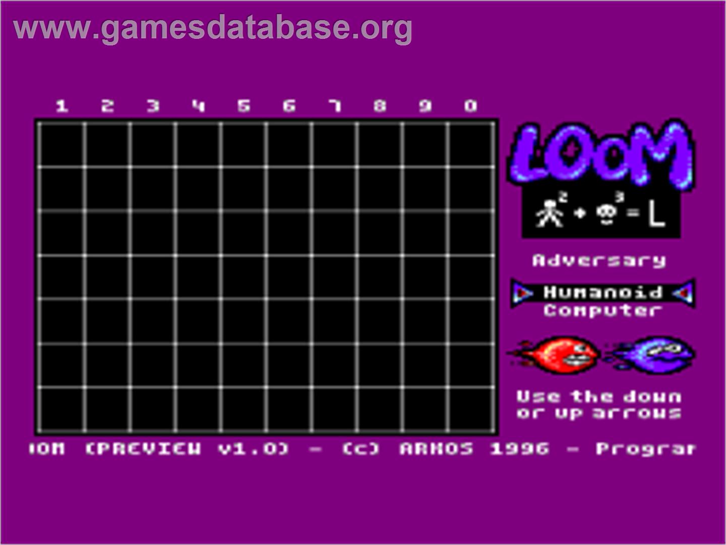 Loom - Amstrad CPC - Artwork - Title Screen