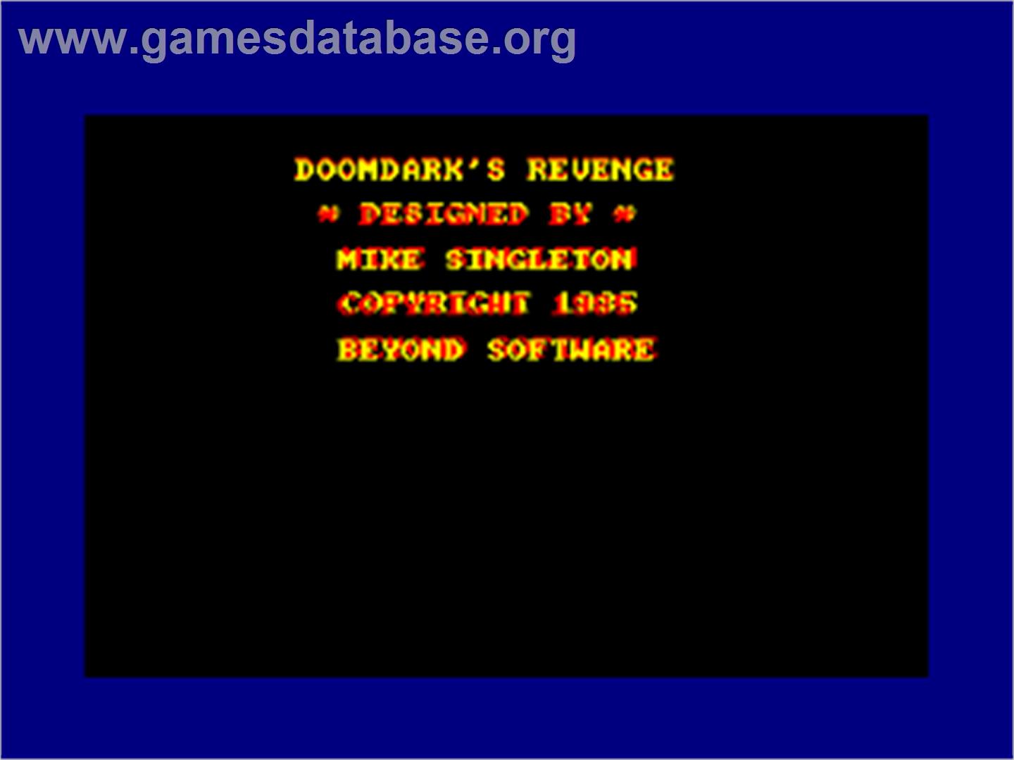 Lords of Midnight 2 - Amstrad CPC - Artwork - Title Screen