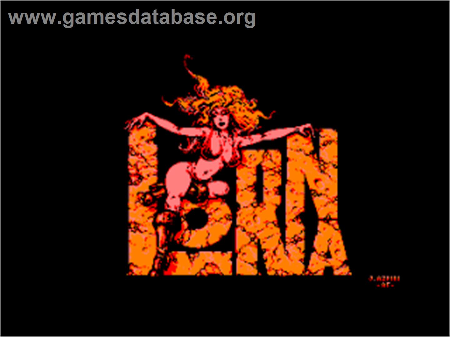 Lorna - Amstrad CPC - Artwork - Title Screen