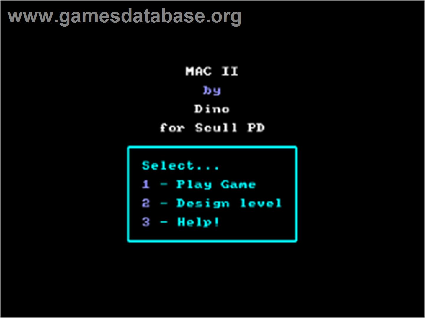 Mac 2 - Amstrad CPC - Artwork - Title Screen