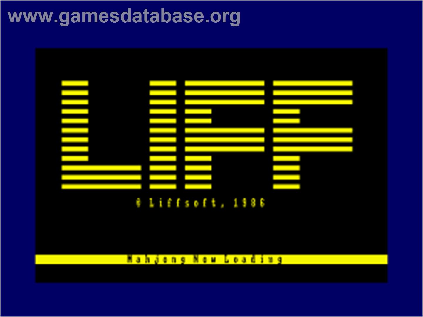 Mahjong - Amstrad CPC - Artwork - Title Screen