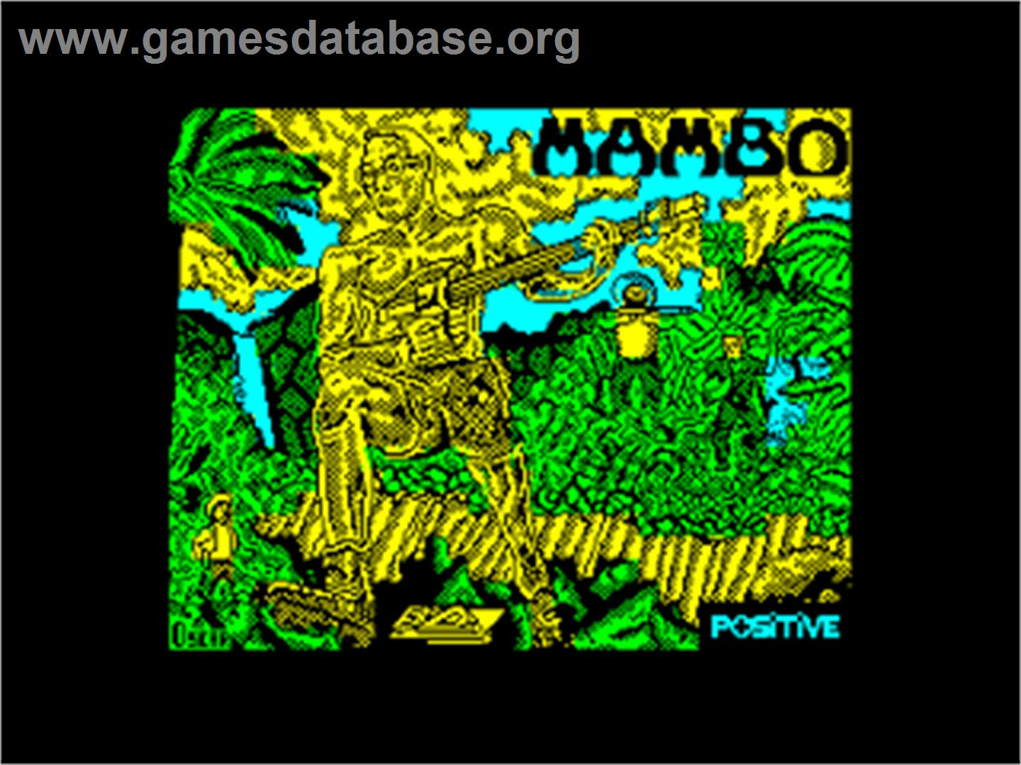 Mambo - Amstrad CPC - Artwork - Title Screen