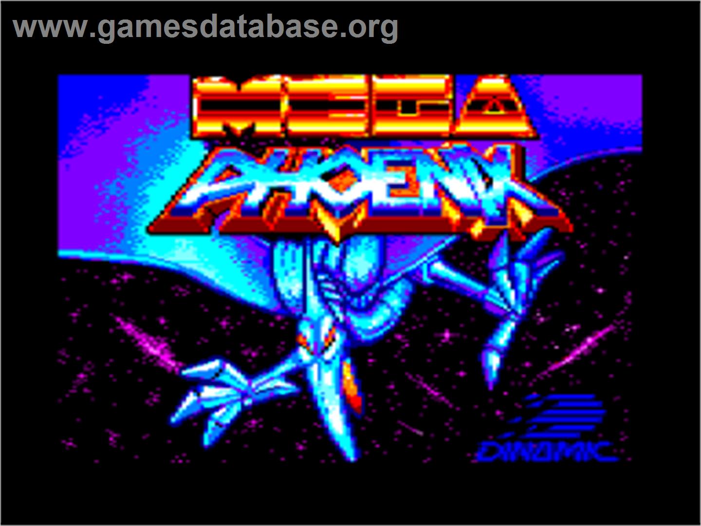 Mega Phoenix - Amstrad CPC - Artwork - Title Screen