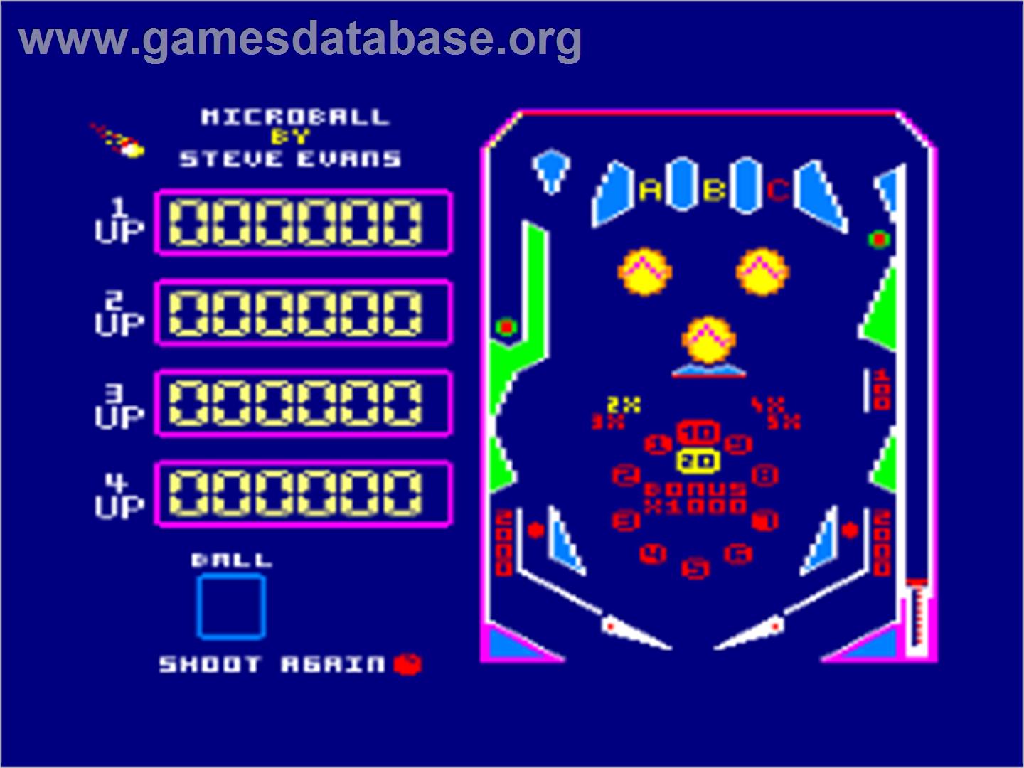Micro Ball - Amstrad CPC - Artwork - Title Screen