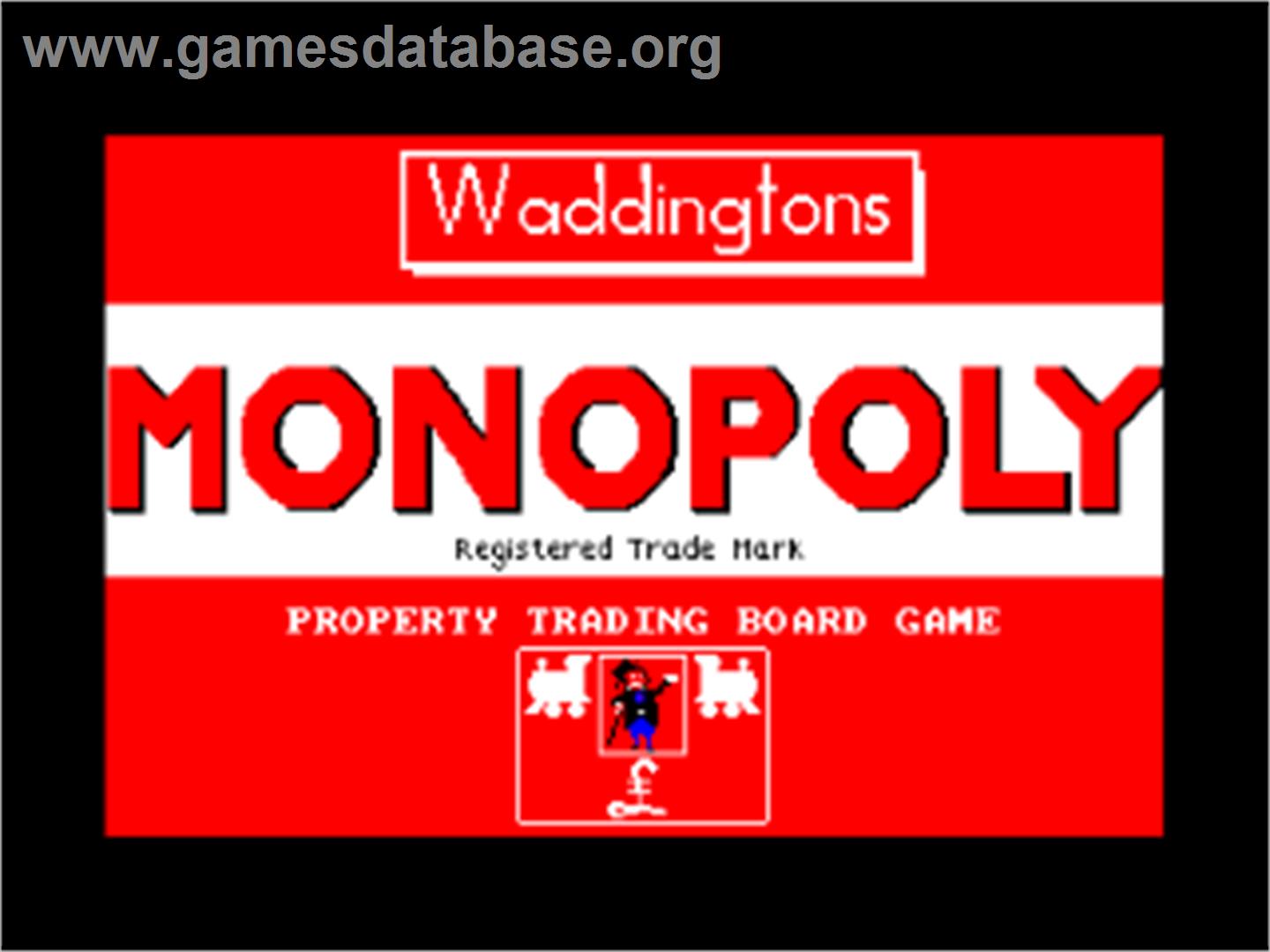 Monopoly - Amstrad CPC - Artwork - Title Screen