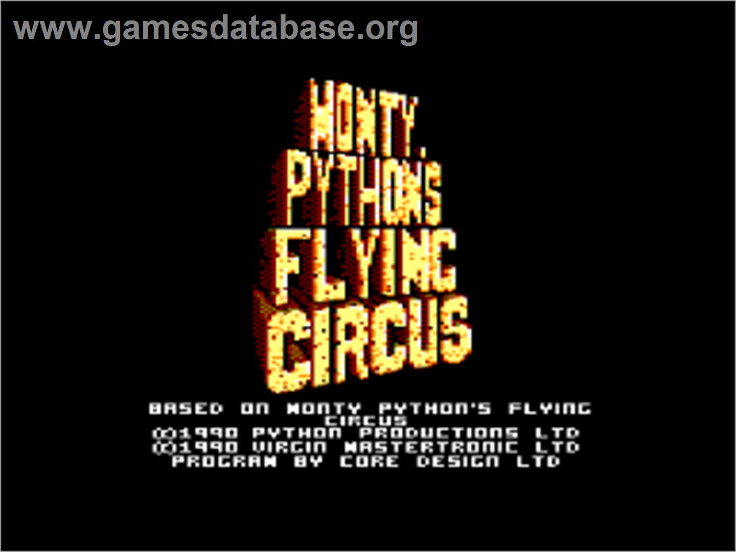 Monty Python's Flying Circus - Amstrad CPC - Artwork - Title Screen