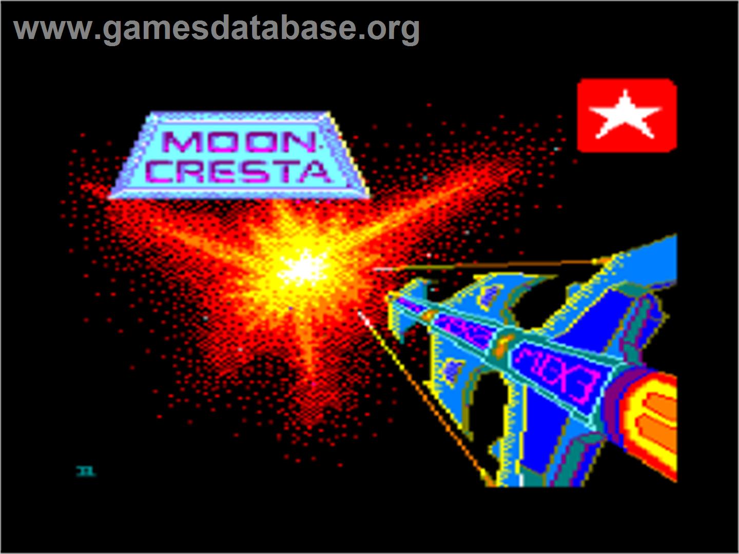 Moon Cresta - Amstrad CPC - Artwork - Title Screen