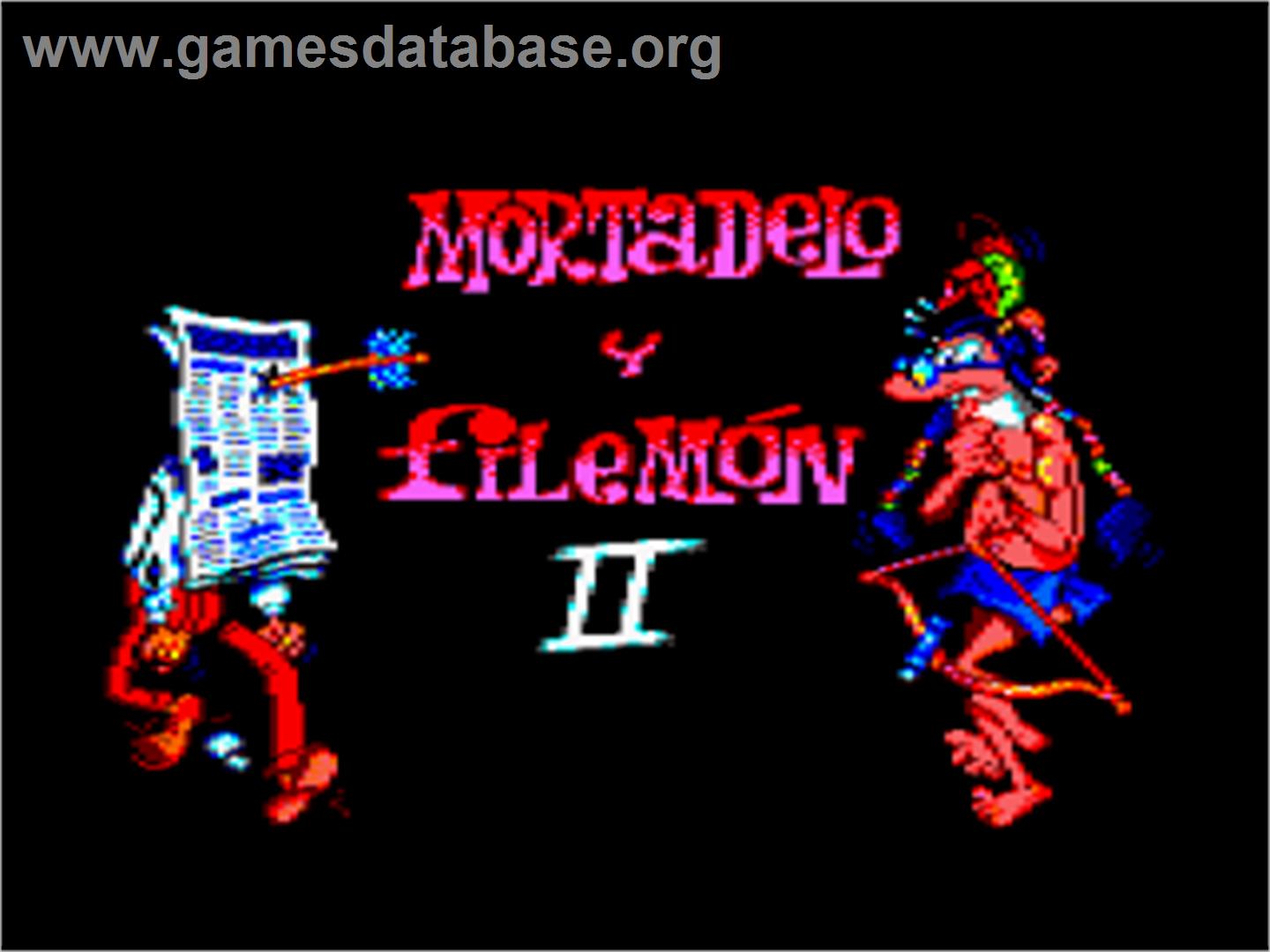 Mortadelo Y Filemon 2 - Amstrad CPC - Artwork - Title Screen