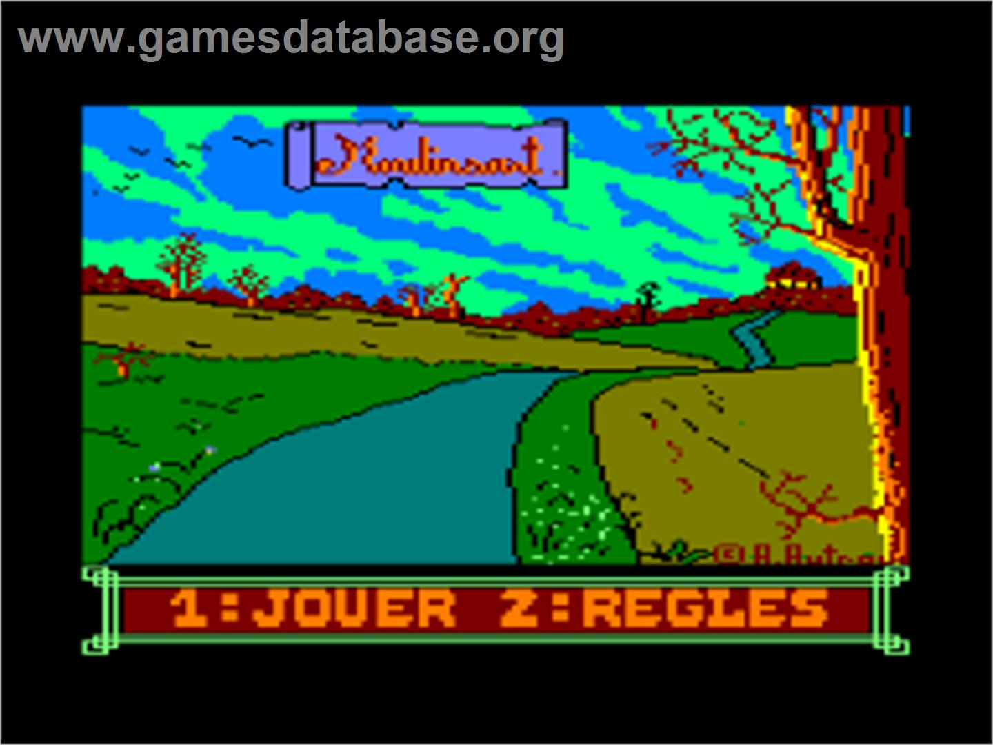 Moulinsart - Amstrad CPC - Artwork - Title Screen