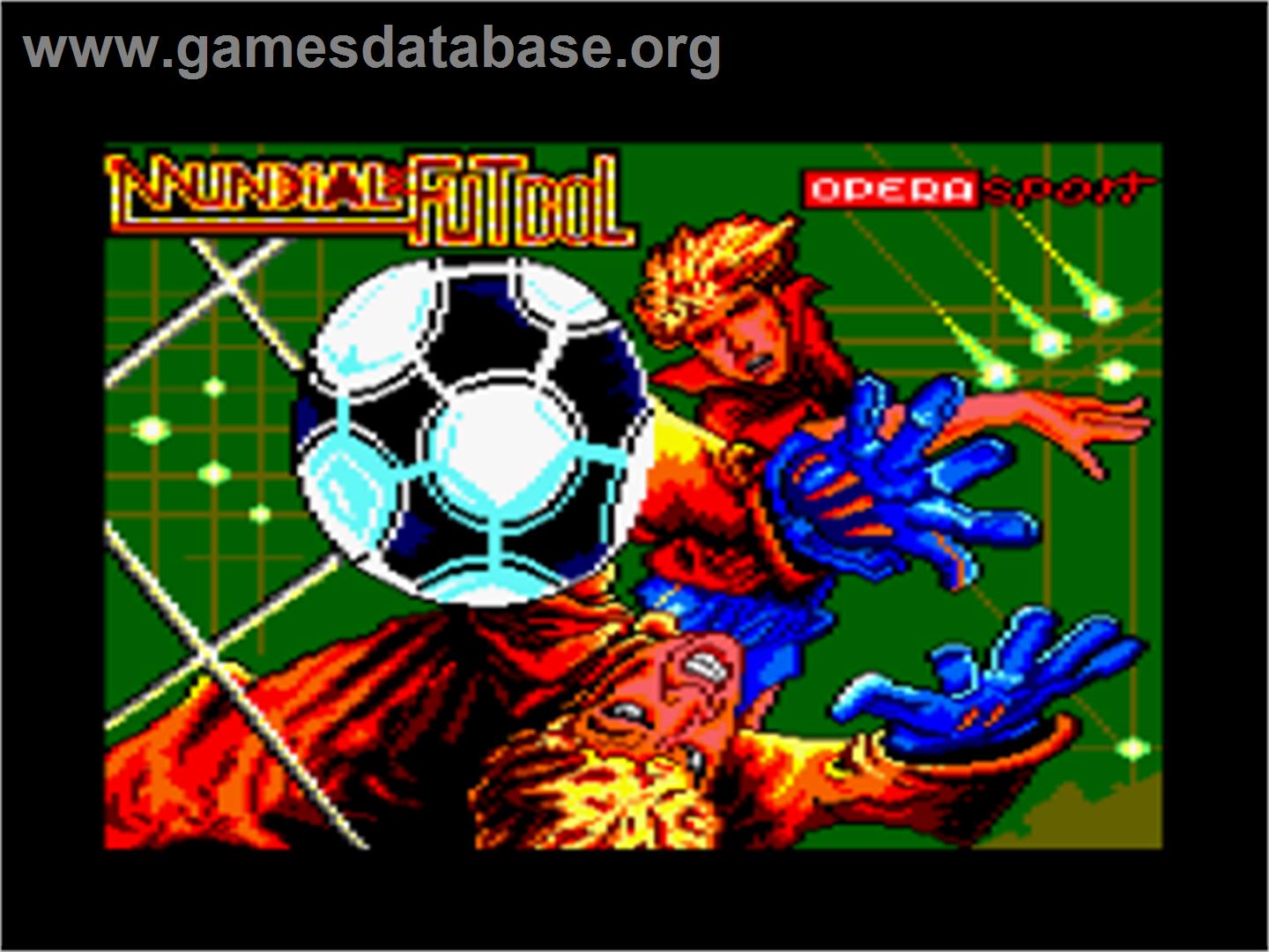 Mundial de Fútbol - Amstrad CPC - Artwork - Title Screen