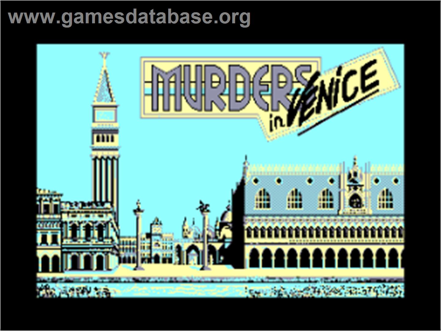 Murders in Venice - Amstrad CPC - Artwork - Title Screen