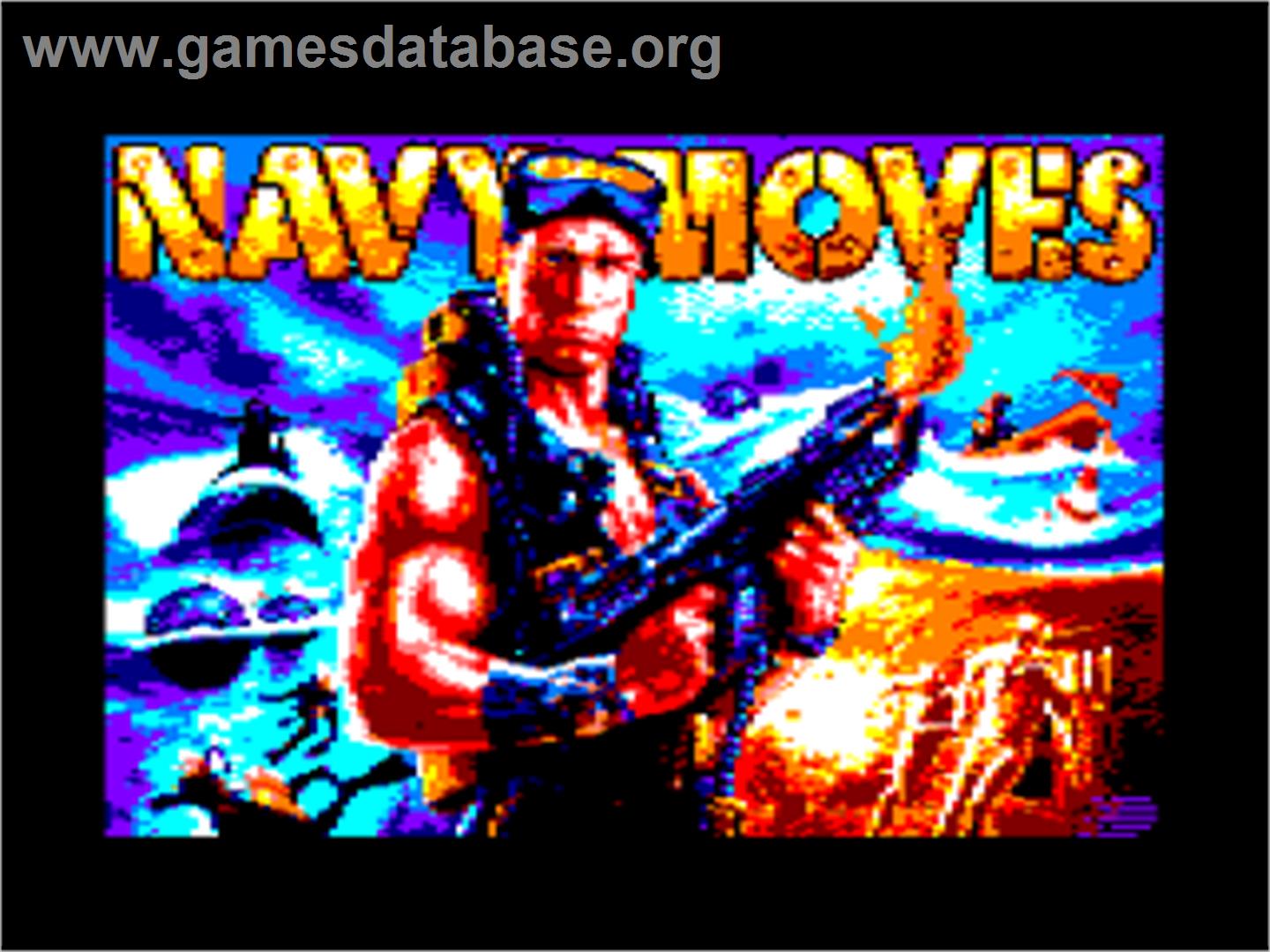Navy Moves - Amstrad CPC - Artwork - Title Screen