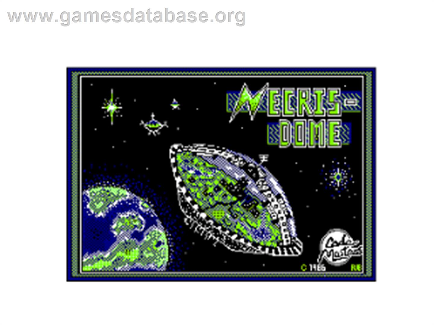 Necris Dome - Amstrad CPC - Artwork - Title Screen