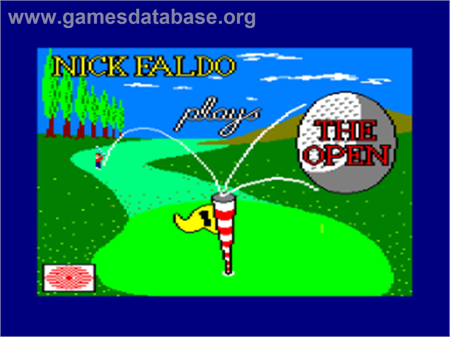 Nick Faldo Plays The Open - Amstrad CPC - Artwork - Title Screen