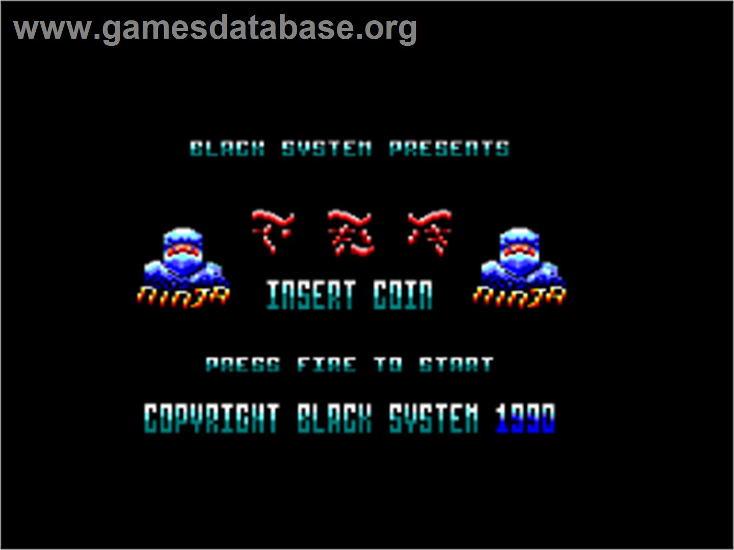 Ninja - Amstrad CPC - Artwork - Title Screen
