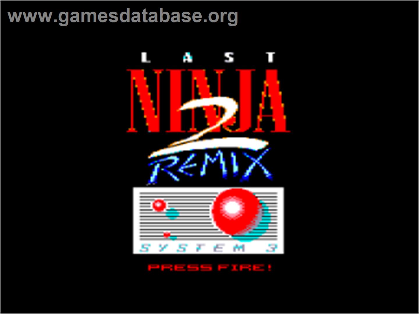 Ninja Remix - Amstrad CPC - Artwork - Title Screen