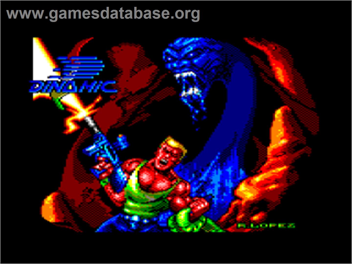 Ninja Warriors, The - Amstrad CPC - Artwork - Title Screen
