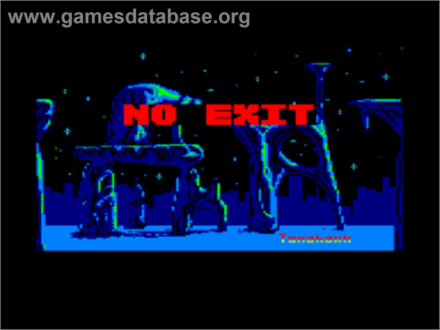 No Exit - Amstrad CPC - Artwork - Title Screen