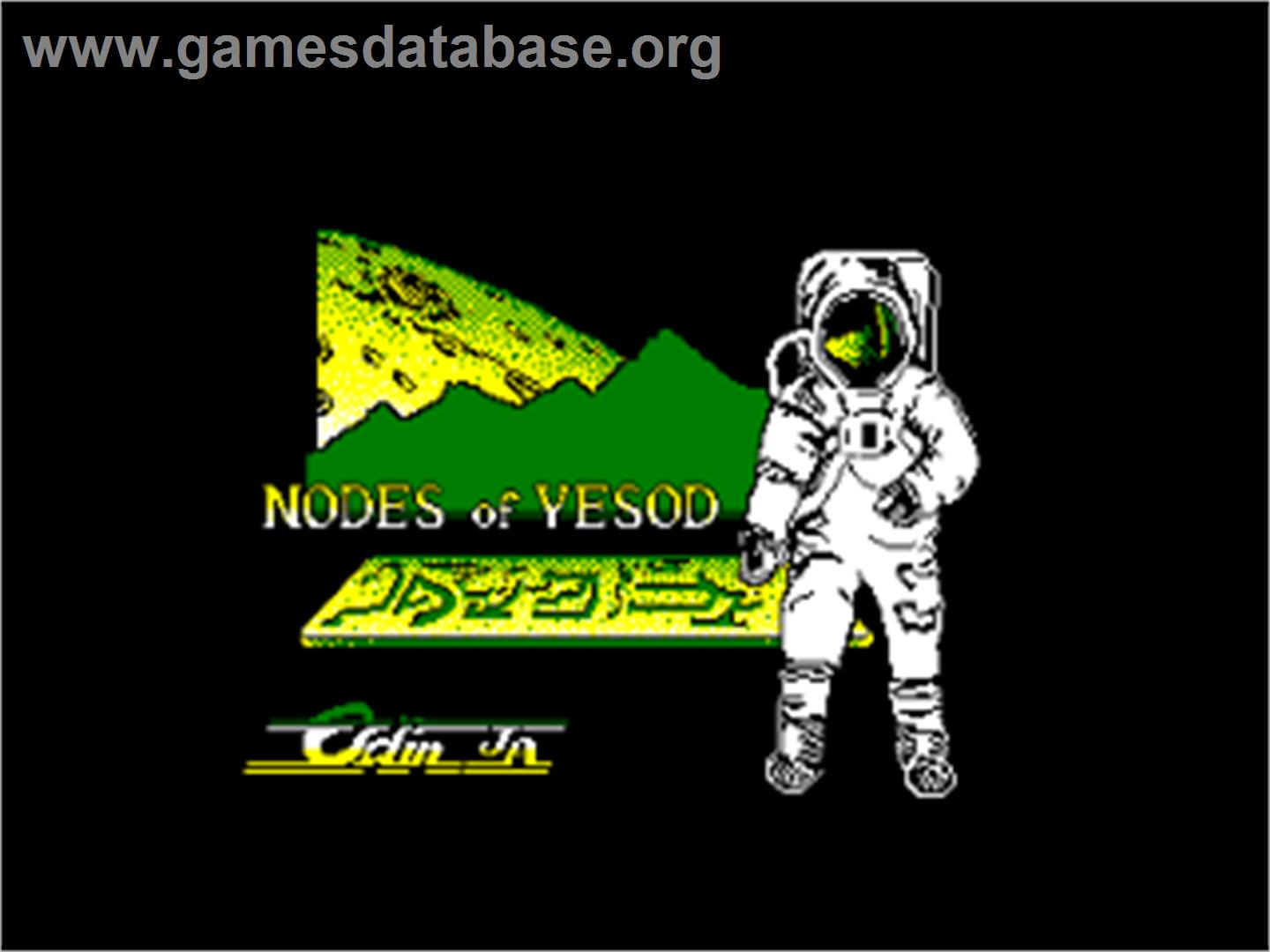 Nodes of Yesod - Amstrad CPC - Artwork - Title Screen