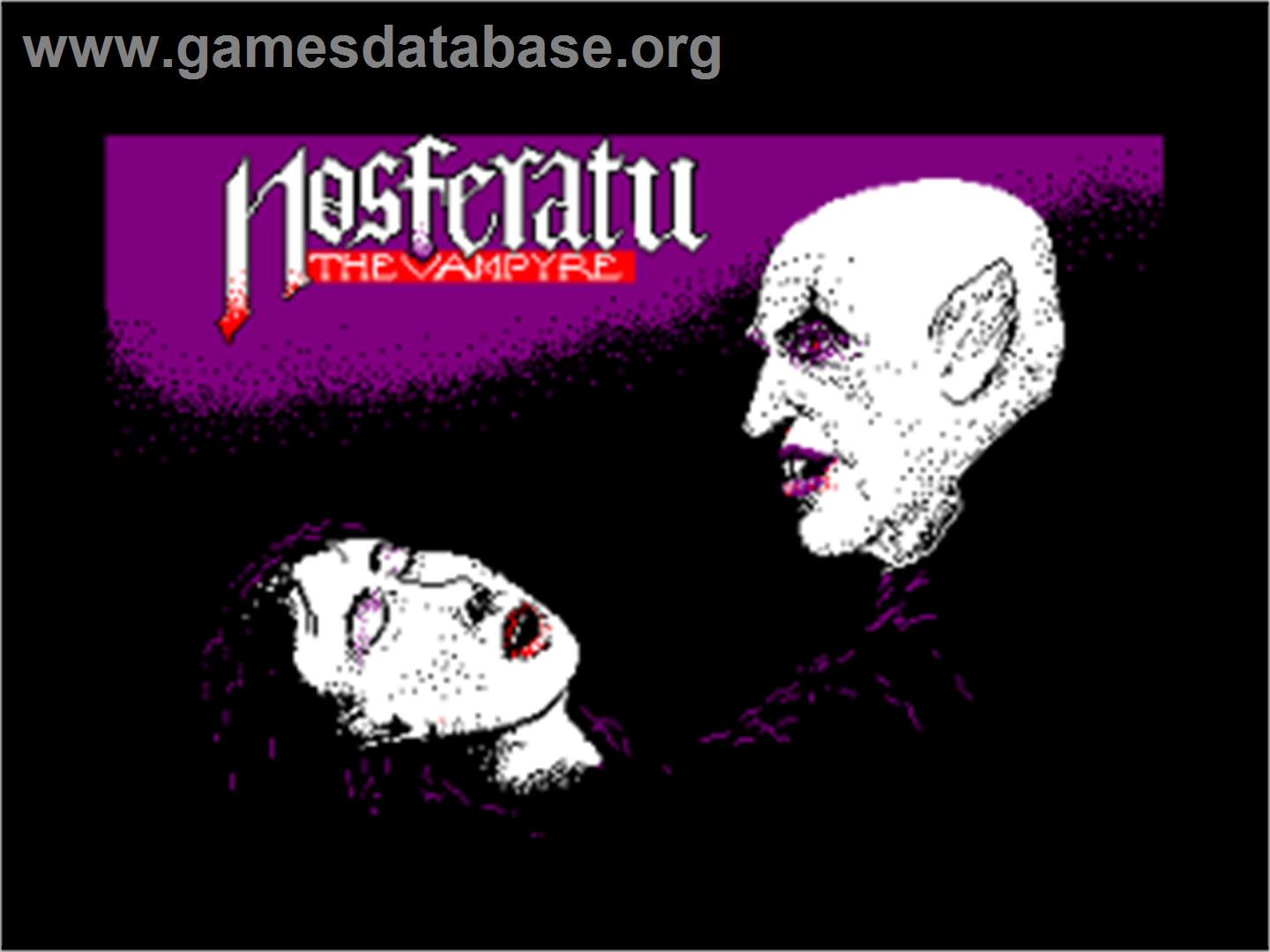 Nosferatu the Vampyre - Amstrad CPC - Artwork - Title Screen