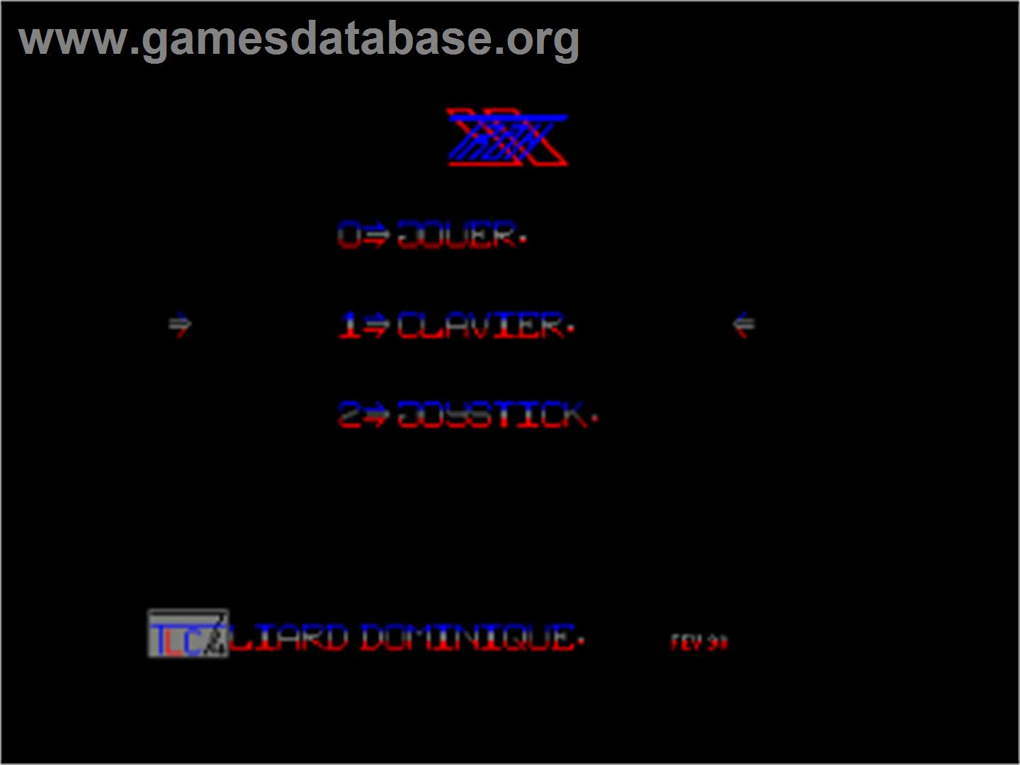 Oberon 69 - Amstrad CPC - Artwork - Title Screen