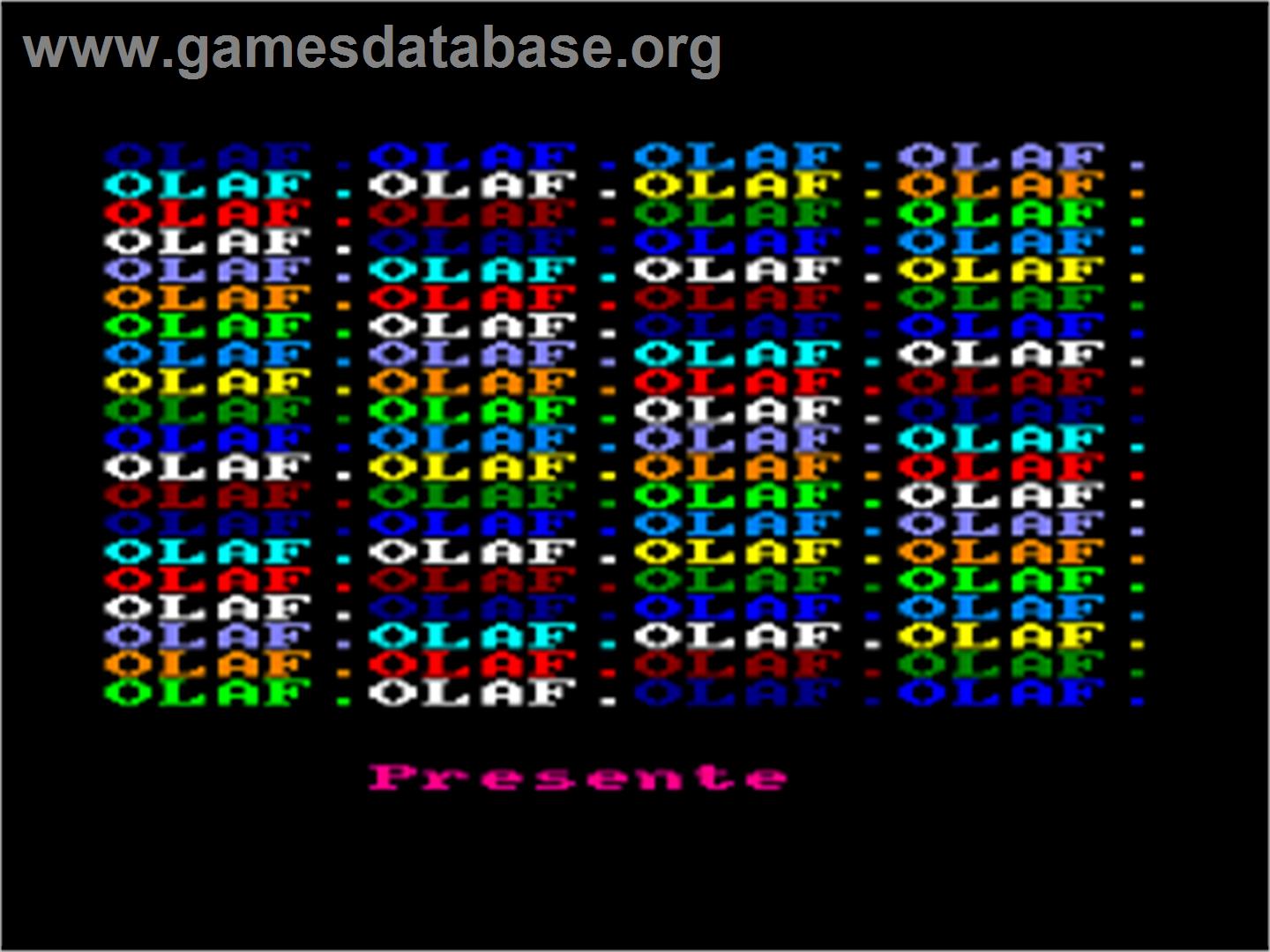 Ole - Amstrad CPC - Artwork - Title Screen