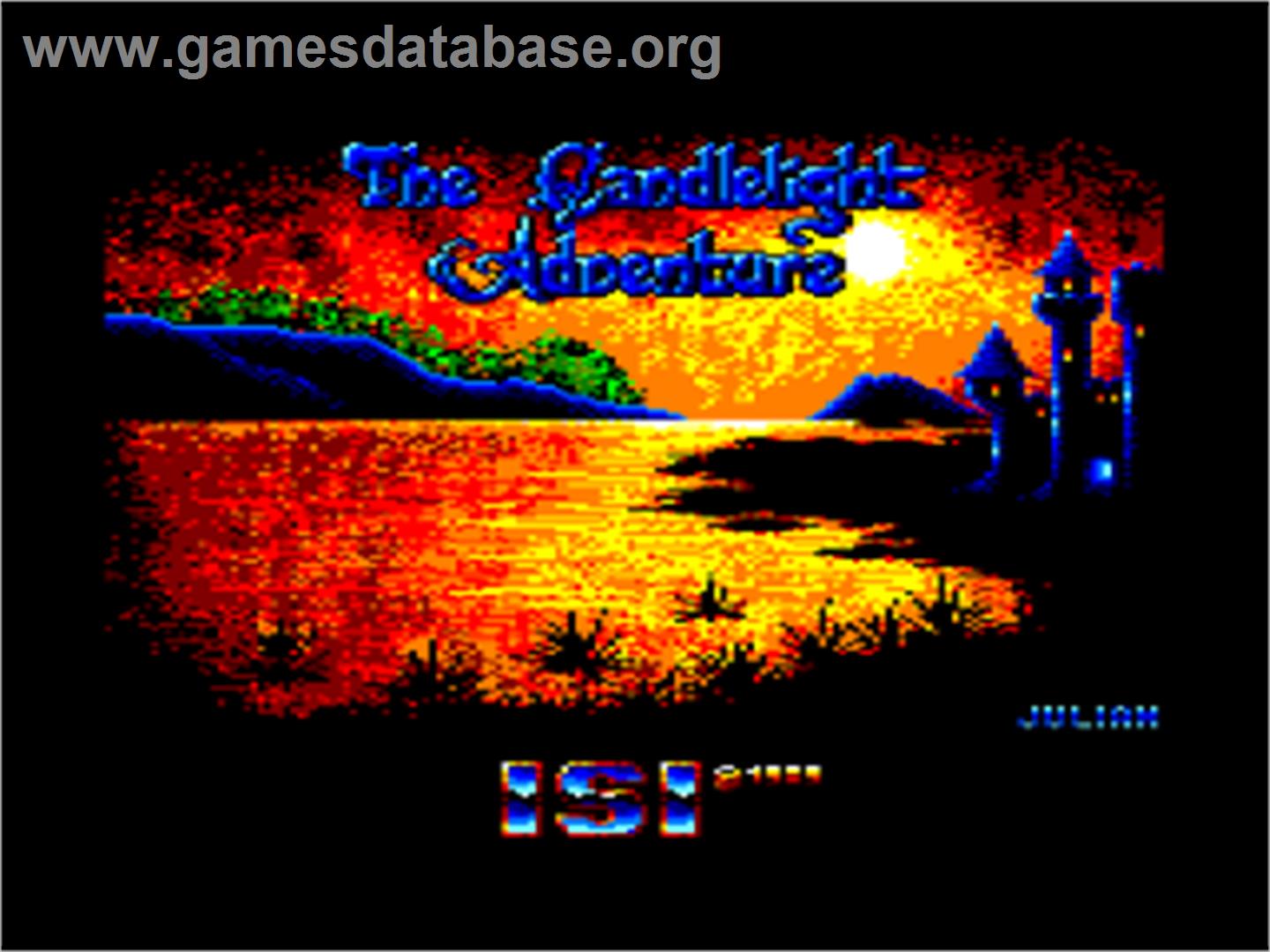 Olli & Lissa 3: The Candlelight Adventure - Amstrad CPC - Artwork - Title Screen