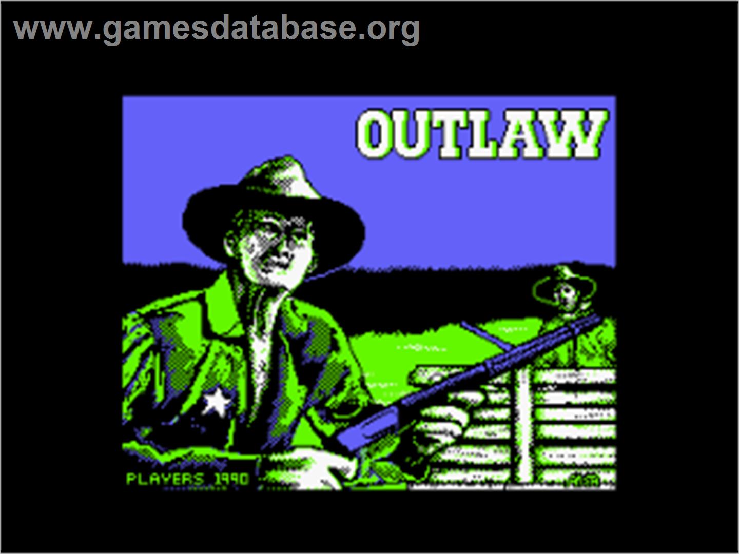Outlaw - Amstrad CPC - Artwork - Title Screen