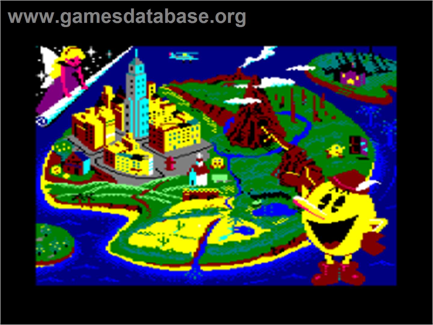 Pac-Land - Amstrad CPC - Artwork - Title Screen