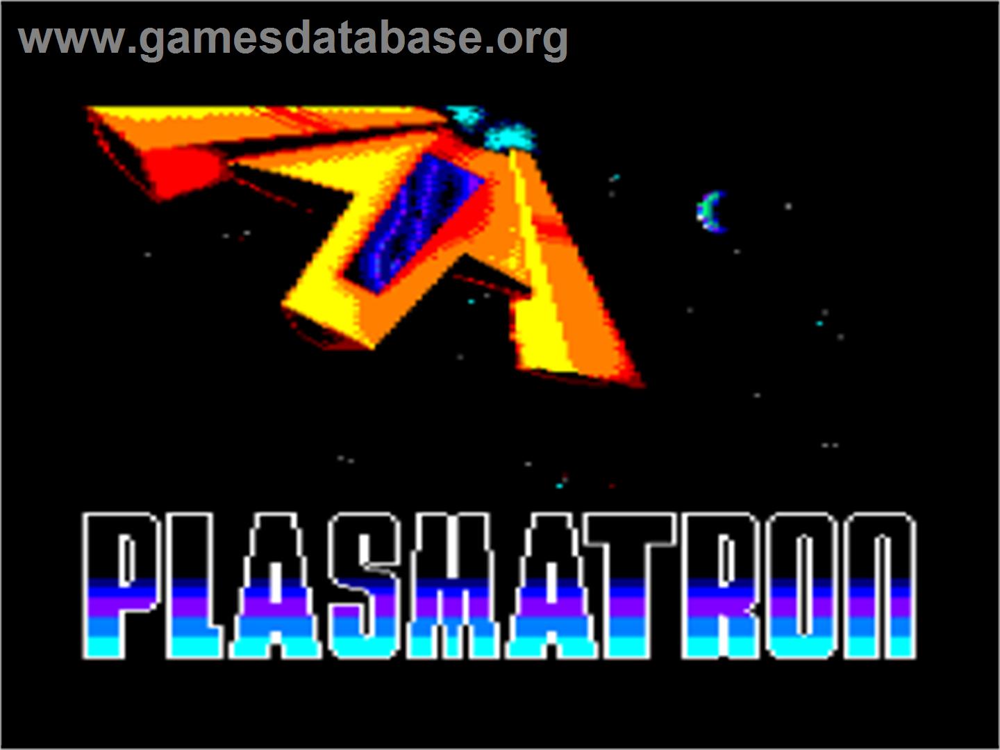 Plasmatron - Amstrad CPC - Artwork - Title Screen