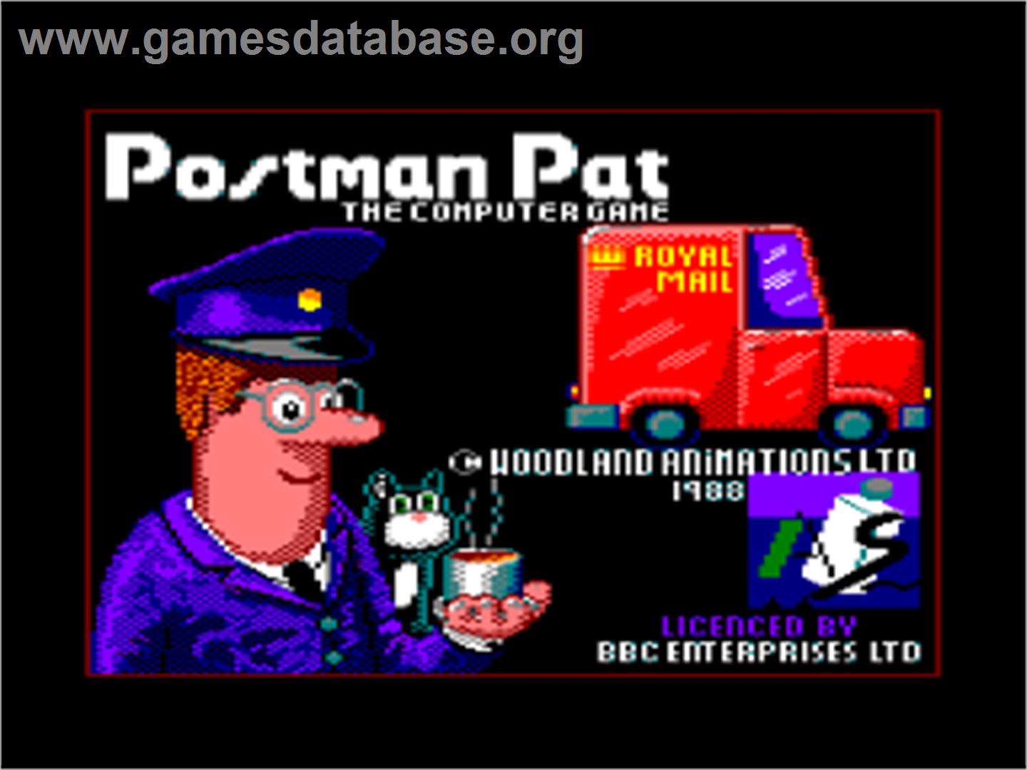 Postman Pat - Amstrad CPC - Artwork - Title Screen