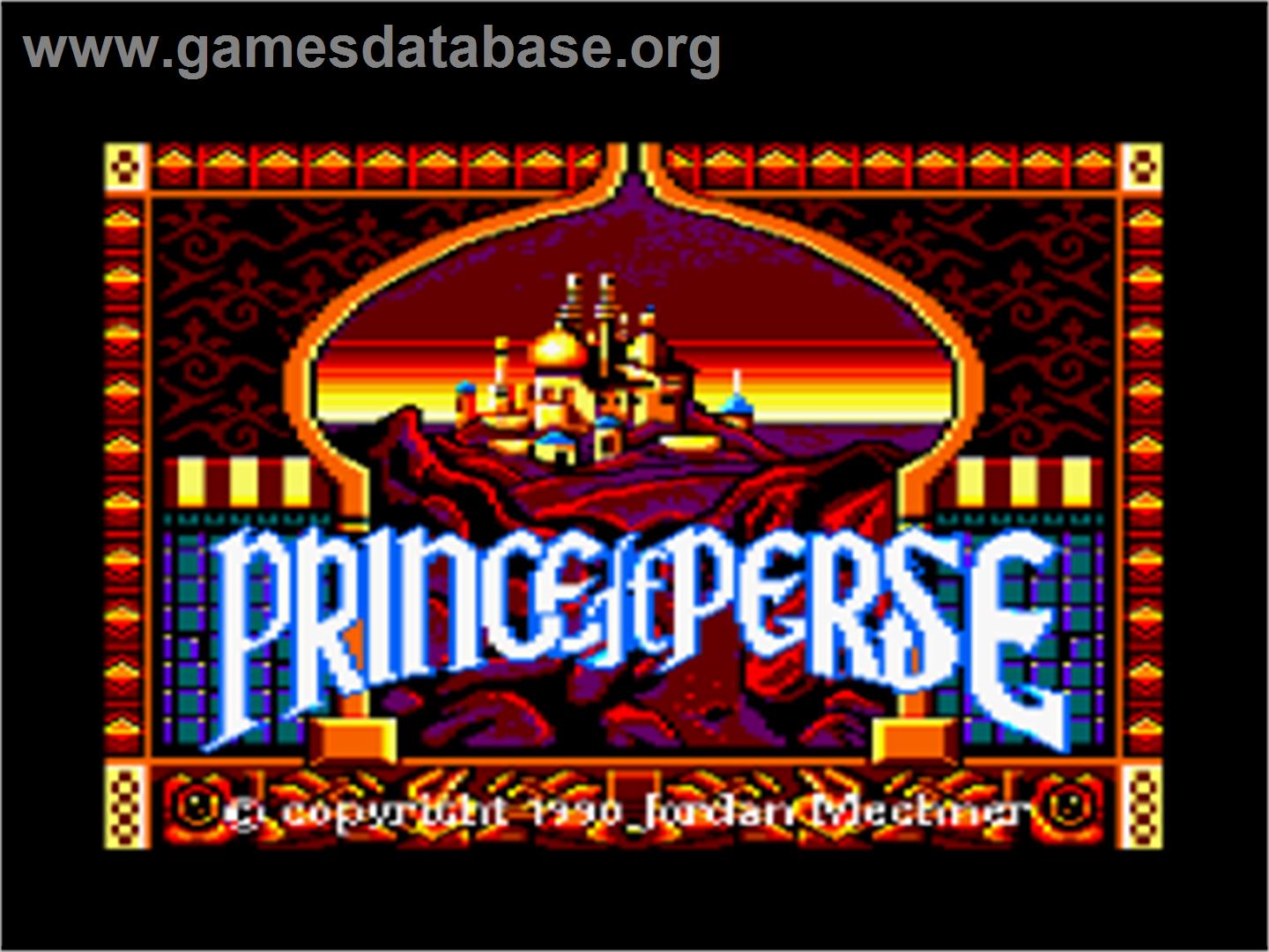 Prince of Persia - Amstrad CPC - Artwork - Title Screen