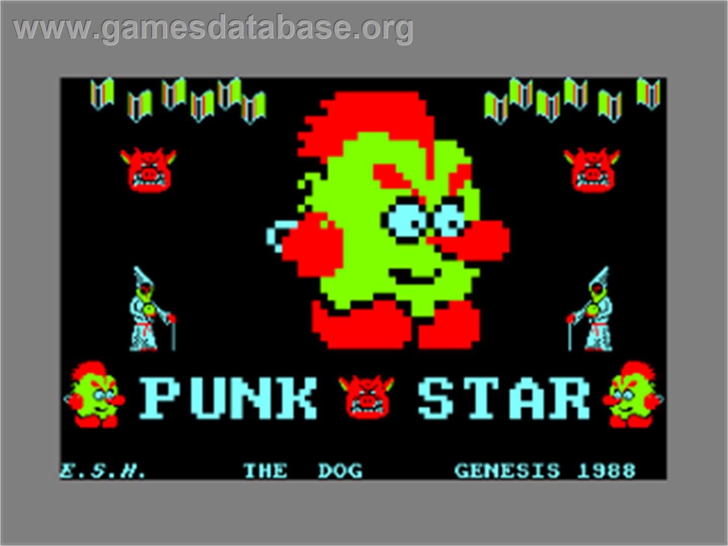 Punk Star - Amstrad CPC - Artwork - Title Screen