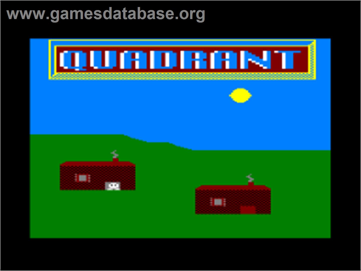 Quadrant - Amstrad CPC - Artwork - Title Screen