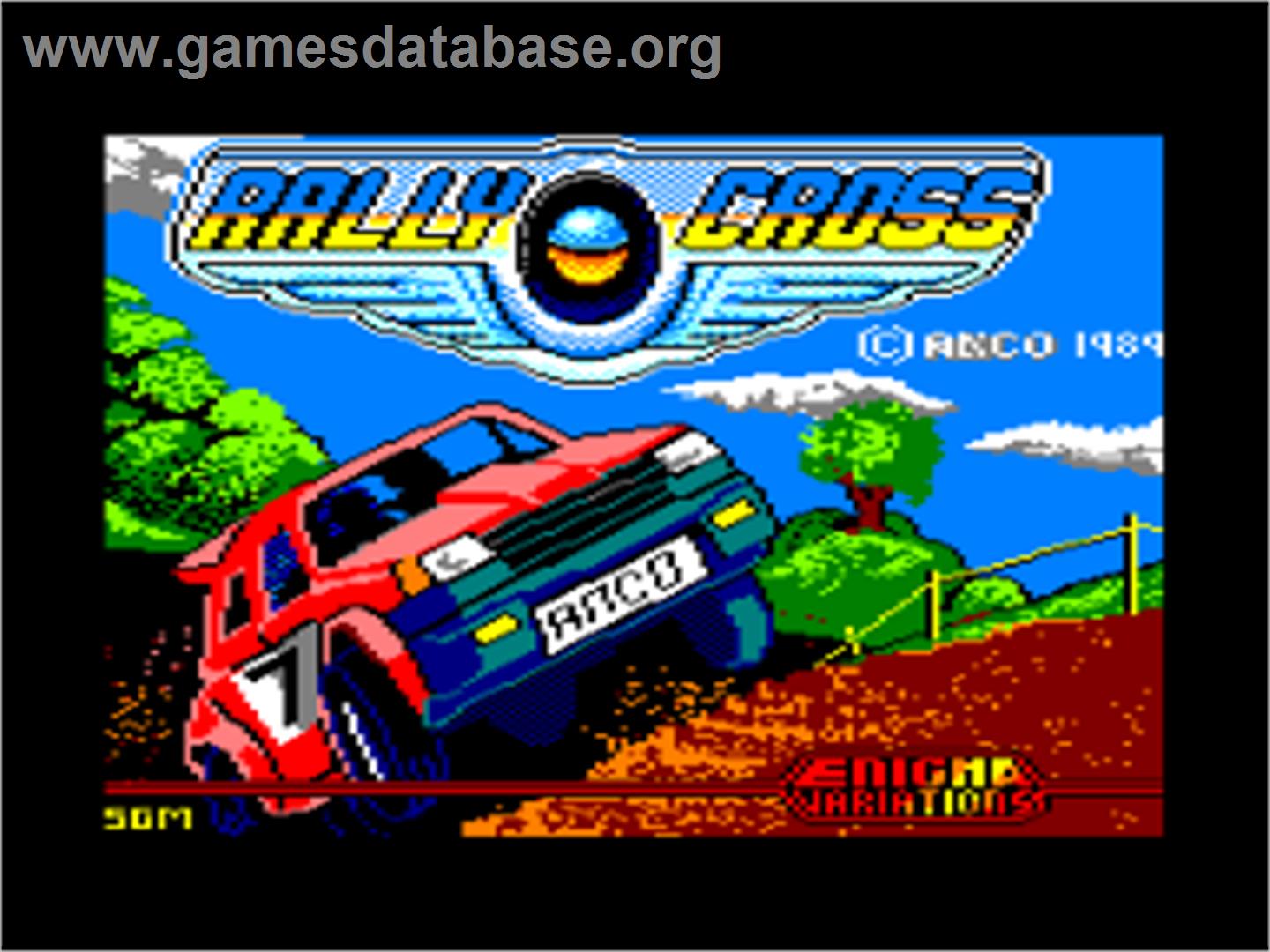 Rally Cross Challenge - Amstrad CPC - Artwork - Title Screen
